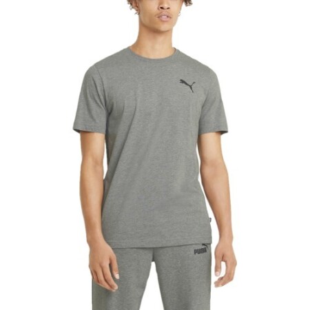 Puma Erkek Tişörtü ESS Küçük Logo Tişört1 Gri 586668 53 - Puma