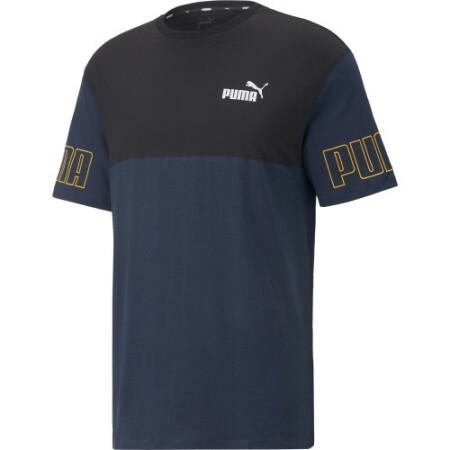 Puma Erkek Tişörtü Power Colorb Mavi Siyah 671567 73 - Puma