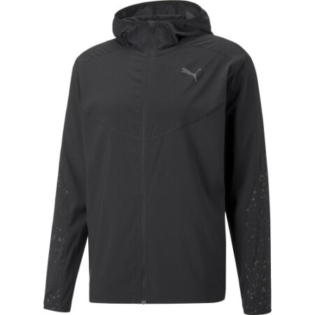 Puma Herren-Sweatshirt Run Reflective Aop Woven Schwarz 522409 01 - Puma