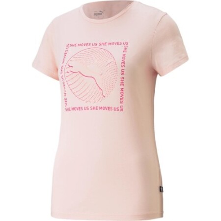 Puma Kadın Bluz Grafik Desenli She Move Pembe 674451 66 - Puma