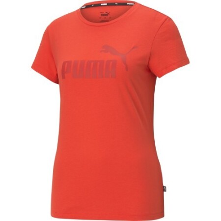 Puma Kadın Ess Logolu Tişört Kırmızı - Puma