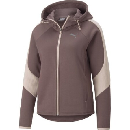 Puma Kadın Evostripe Tam Fermuarlı Sweatshirt Mor 849809 75 - Puma