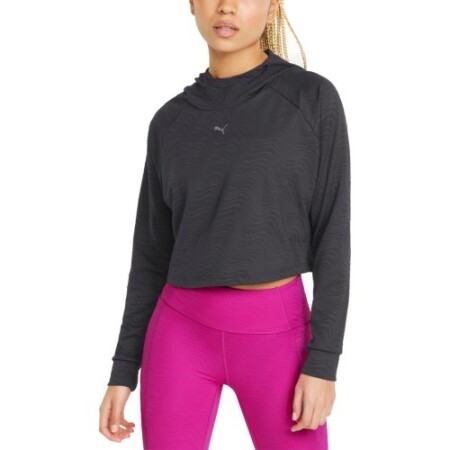 Puma Kadın Kazak Flawlee Kapüşonlu Sweatshirt Siyah 521551 01 - Puma