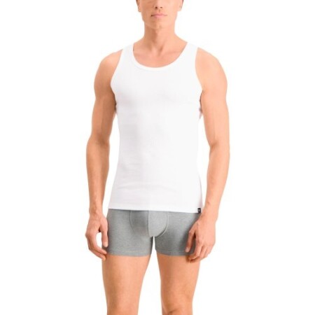 Puma Men's Basic 2p Undershirt Tan White 935018 02 - Puma