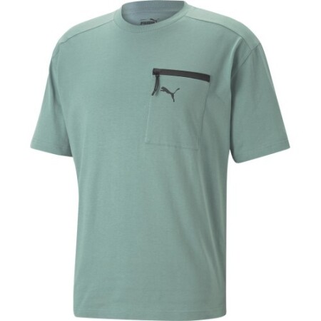 Puma Men's Cotton T-Shirt Open Road Tee Adriatic Green 673401 84 - Puma