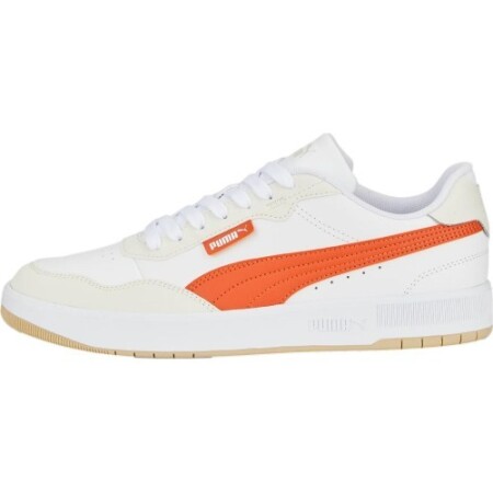 Puma Men's Court Ultra Lite White Orange 389371 03 Shoes - Puma