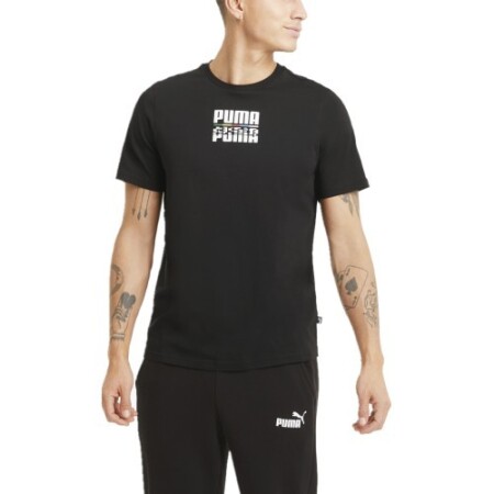 Puma Men's T-Shirt Core International Tee1 Black - Puma