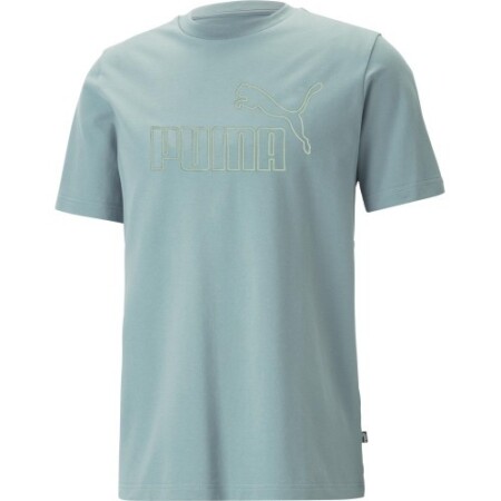 Puma Men's T-Shirt Ess Elevated Pigue Tee Green 673385 85 - Puma