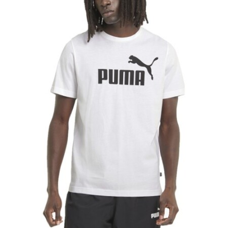 Puma Men's T-Shirt Ess Logo Tee White - Puma