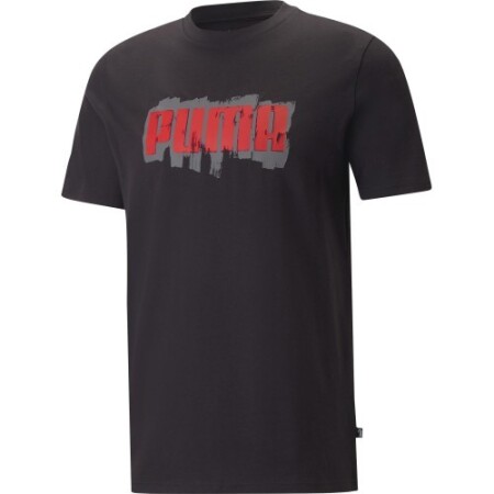 Puma Men's T-Shirt Graphics Puma Wording Black 674475 01 - Puma