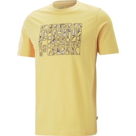 Puma Men's T-Shirt Graphics Summer Tee Yellow 674482 40 - TMK jeans