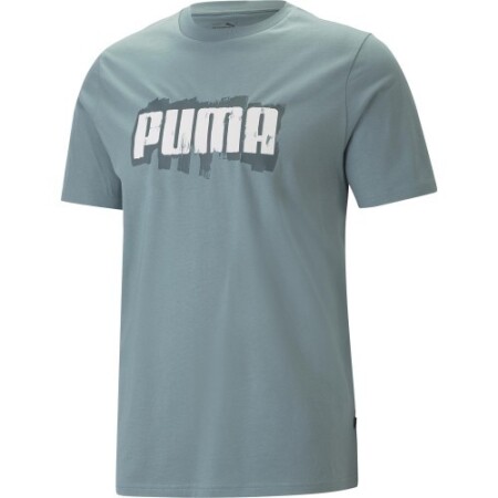 Puma Men's T-Shirt Graphics Wording Tee Green 674475 84 - Puma