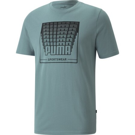 Puma Men's T-Shirt Wording Grap Green 848564 50 - Puma