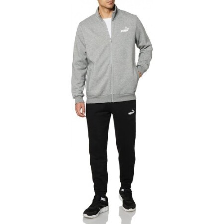 Puma Men's Tracksuit Clean Sweat Suit Grey Black 585841 03 - Puma