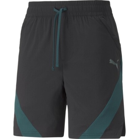 Puma Shorts Men Train Fit Woven 7'' Short Black Green 522132 56 - Puma