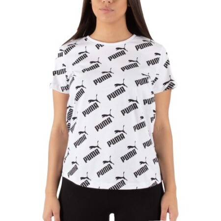 Puma Sweatshirt Amplified Aop Tee White - Puma