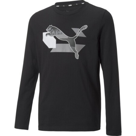 Puma T-Shirt for Teens Alpha Longsleeve Tee Black 670103 01 - Puma