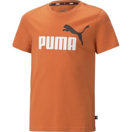 Puma T-Shirt For Teens Ess+ 2 Col Logo Tee Orange 586985 95 - Puma