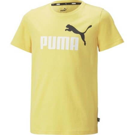 Puma T-Shirt for Teens Ess+ 2 Col Logo Tee Yellow 586985 45 - Puma