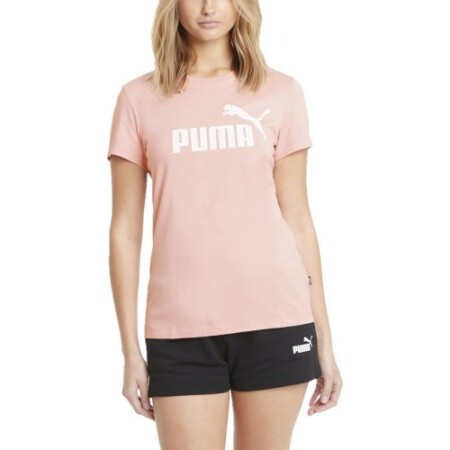 Puma Women's Ess Logo Tee Brid Pink - Puma