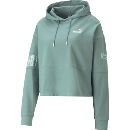 Puma Women's Power Colorb Green Sweater 674068 84 - Puma