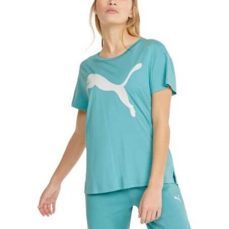 Puma Women's Rtg Logo Tee Porcelain Mint 586454 61 - Puma