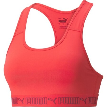 Puma Women's Sports Bra Mid Impact Elastic Red - Puma