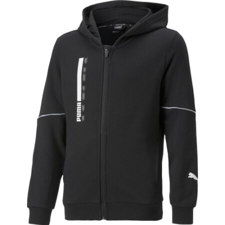 Puma Youth Active Sports Full-Zip Hoodie Black 670075 01 - Puma