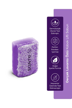 Pumpkin Fiber Lavender Extract Soap (Anti-stain and Wrinkle) 160 gr SPSB07 - SantePlus