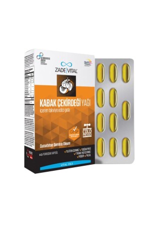 Pumpkin Seed Oil Capsule Blister Packaging 60 - Zade Vital