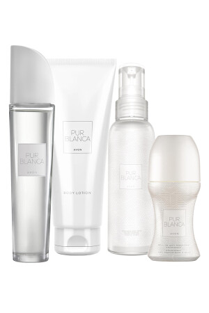 Pur Blanca Damen-Parfüm-Lotion-Rollon und Körperspray-Set - Avon