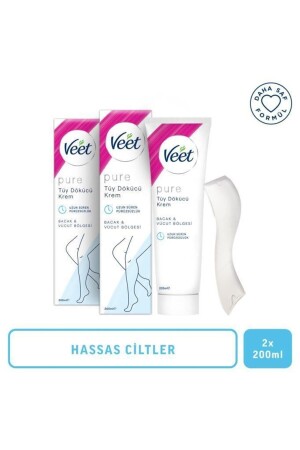 Pure 200ml Depilatory Cream Sensitive Skin X 2 - Veet