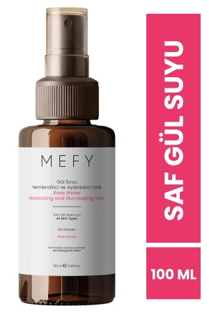 Pure and Natural Rose Water Extract Moisturizing and Brightening Tonic 100 ml MEFY16 - Mefy