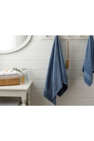 Pure Basic Banyo Havlusu 70x140 Cm Koyu Mavi 10010323 - English Home