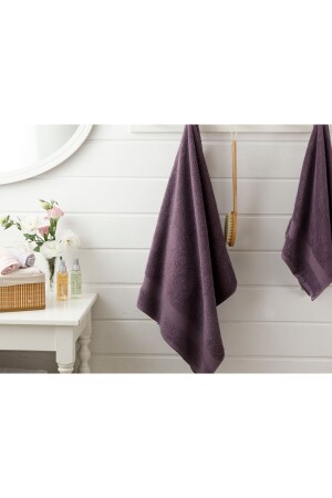 Pure Basic Banyo Havlusu 70x140 Cm Koyu Mor 10010324 - English Home