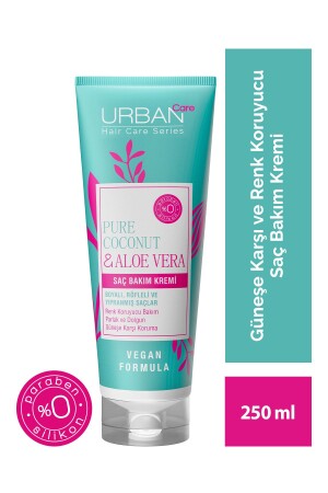 Pure Coconut&aloe Vera Boyalı Saçlara Özel Renk Koruyucu Saç Bakım Kremi-250ml-vegan - Urban Care