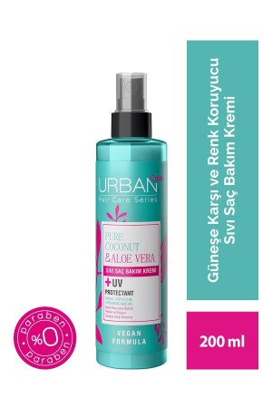 Pure Coconut&aloe Vera Color Protective Liquid Hair Care Cream for Dyed Hair-vegan-200 ml - Urban Care
