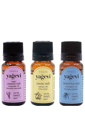Pure Lavender Oil 10ml+ Lemon Oil 10ml Eucalyptus Oil 10ml 3 Piece Essential Oil Set TYGKD3212020 - Yağevi