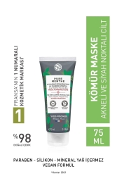 Pure Menthe Charcoal Mask for Combination, Oily and Acne Prone Skin 75 ml. AQT6875 - Yves Rocher