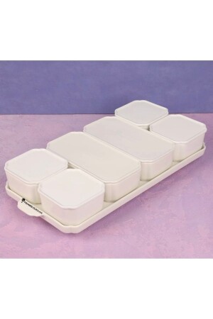 Pure Porcelain 6-Piece Breakfast Set with Covered Tray 7610 - AROW