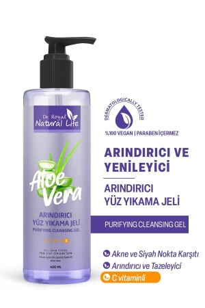 Purifying and Refreshing, Anti-Blackhead and Acne Facial Cleansing Gel with Vitamin C 400 Ml PURIFYING CLEANSING GEL - Dr.Royal Natural Life