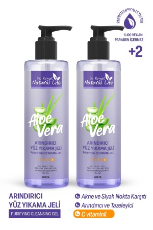 Purifying, Anti-Blackhead and Anti-Acne Facial Cleansing Gel with Vitamin C 400 Ml PURIFYING CLEANSING GEL 2 Pcs - Dr.Royal Natural Life