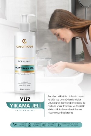 Purifying Facial Cleansing Gel for Oily Skin 400ml crm-01 - Ceramides