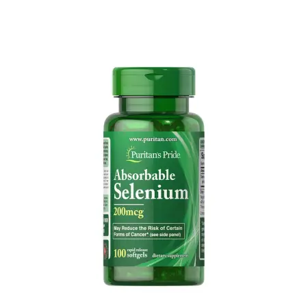 Puritan's Pride Absorbable Selenium 200 mcg (100 Softgels) - Puritan's Pride