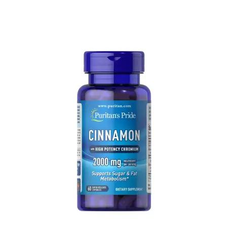 Puritan's Pride Cinnamon Complex with High Potency Chromium (60 Capsules) - Puritan's Pride