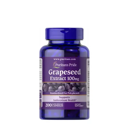 Puritan's Pride Grapeseed Extract 100 mg (200 Capsules) - Puritan's Pride