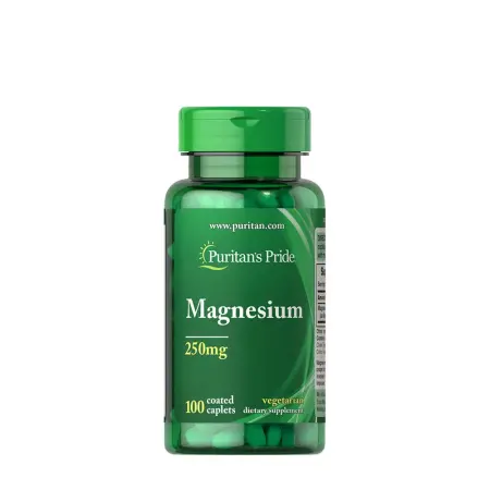 Puritan's Pride Magnesium 250 mg (100 Caplets) - Puritan's Pride