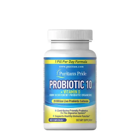 Puritan's Pride Probiotic 10 (60 Veg Capsules) - Puritan's Pride