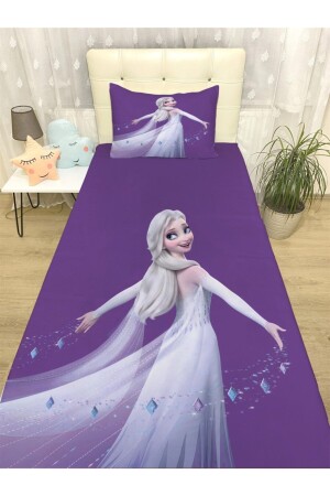 Purple Elsa Patterned Bedspread and Pillow evortu1287 - Evpanya
