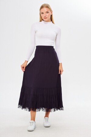 Purple Long Layered Skirt - Gypsy Skirt - Cotton Skirt - Large Size Skirt - Comfortable Fit Skirt - Hijab Skirt - Comstar